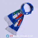 Sciarpa Calcio Italia Knit Blu Bianco
