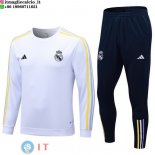 Felpa Da Allenamento Set Completo Real Madrid 2023/2024 Bianco II Blu