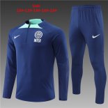 Giacca Bambino Set Completo Inter Milan 2022/2023 Blu