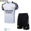 Formazione Maglia Set Completo Real Madrid 2025/2026 Bianco Giallo Nero