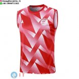 Senza Maniche Maglia Bayern Monaco 2023/2024 Rosso Bianco