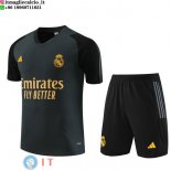 Formazione Maglia Set Completo Real Madrid 2023/2024 Grigio Nero Giallo