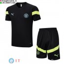 Formazione Set Completo Maglia Manchester city 2022/2023 Nero Verde