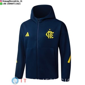 Giacca Con Cappuccio Full Zip Flamengo 2025/2026 Blu Navy