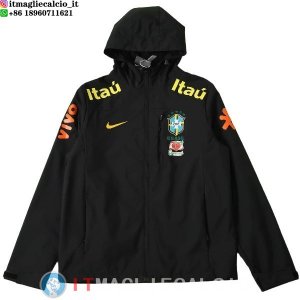 Giacca A Vento Brasile 2026 Nero Giallo