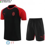 Formazione Set Completo Maglia AC Milan 2024/2025 Nero Rosso