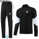 Giacca Set Completo Lunga Zip Nike 23-24 Nero Bianco