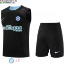 Senza Maniche Set Completo Maglia Inter Milan 2023/2024 Nero