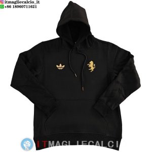 Giacca Felpa Cappuccio Juventus 25-26 Nero