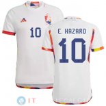 E.Hazard Maglia Belgio Seconda Coppa Del Mondo 2022