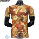 Thailandia Maglia Real Madrid Speciale Giocatori 2025/2026 Arancione Giallo
