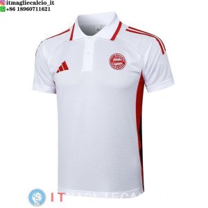 POLO Maglia Bayern Monaco 2025/2026 Bianco I Rosso