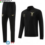 Giacca Set Completo Lunga Zip Lazio 23-24 Nero