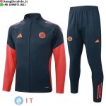 Giacca Set Completo Lunga Zip Bayern Monaco 25-26 Grigio Navy Rosso Giacca Set Completo Lunga Zip Bayern Monaco 25-26 Grigio Navy Rosso