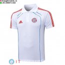 POLO Maglia Bayern Monaco 2025/2025 Bianco Blu Rosso