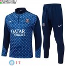 Felpa Da Allenamento Set Completo Paris Saint Germain 25-26 Blu