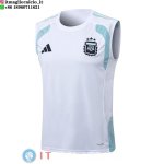 Senza Maniche Maglia Argentina 2026 Bianco Blu