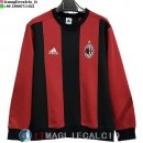 Felpa Girocollo AC Milan Uomo Rosso Nero