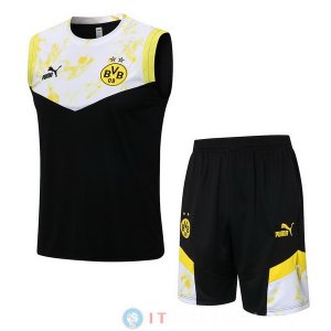 Senza Maniche Set Completo Maglia Borussia Dortmund 2022/2023 Giallo Nero