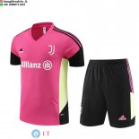 Formazione Bambino Set Completo Maglia Juventus 2023/2024 Rosa Nero