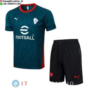 Formazione Set Completo Maglia AC Milan 2025/2026 Verde I Nero