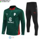 Felpa Da Allenamento Set Completo AC Milan 25-26 Verde Nero