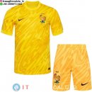 Maglia Francia Set Completo Uomo Portiere 2024 Giallo