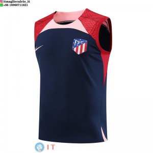 Senza Maniche Maglia Atletico Madrid 2023/2024 Blu Rosso