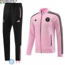 Giacca Set Completo Lunga Zip Inter Miami 23-24 Nero Rosa