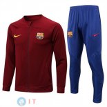 Giacca Set Completo Barcellona 22-23 Rosso Blu