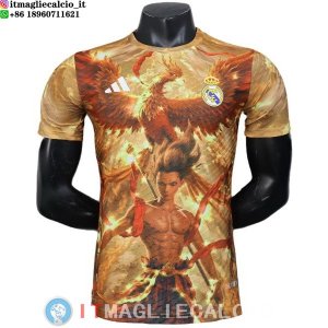 Thailandia Maglia Real Madrid Speciale Giocatori 2025/2026 Arancione Giallo
