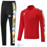 Giacca Set Completo Lunga Zip Puma 22-23 Rosso Nero