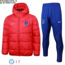 Giacca in Cotone Set Completo Atlético Madrid 23-24 Rosso