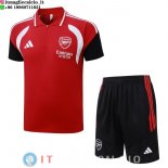 POLO Maglia Set Completo Arsenal 2026/2027 Rosso Nero Bianco