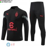 Felpa Da Allenamento Set Completo AC Milan 22-23 I Nero