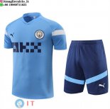 Formazione Set Completo Maglia Manchester city 2022/2023 Blu