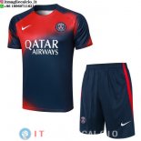 Formazione Maglia Set Completo Paris Saint Germain 2023/2024 Rosso Blu