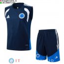 Senza Maniche Set Completo Cruzeiro 2026/2027 Blu Navy