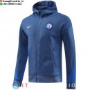 Giacca Felpa Cappuccio Inter Milan 24-25 Blu