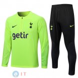 Felpa Da Allenamento Set Completo Tottenham Hotspur 22-23 Verde Nero