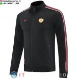 Giacca Lunga Zip Manchester United 25-26 Nero Giacca Lunga Zip Manchester United 25-26 Nero