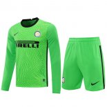 Thailandia Maglia Portiere Set Completo Uomo Inter Milan 2023/2024 verde ML