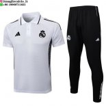 POLO Maglia Set Completo Real Madrid 2025/2026 Bianco Nero POLO Maglia Set Completo Real Madrid 2025/2026 Bianco Nero
