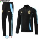 Giacca Set Completo Lunga Zip Argentina 2024 Nero Blu