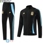 Giacca Set Completo Lunga Zip Argentina 2024 Nero Blu Giacca Set Completo Lunga Zip Argentina 2024 Nero Blu