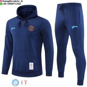 Giacca Felpa Cappuccio Set Completo Paris Saint Germain 22-23 Blu