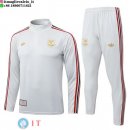 Tuta da Allenamento Flamengo Mezza Cerniera 2025/2026 Grigio Rosso