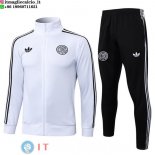 Giacca Set Completo Lunga Zip Germania 2025 Bianco Nero Giacca Set Completo Lunga Zip Germania 2025 Bianco Nero