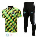 POLO Maglia Set Completo Arsenal 2022/2023 Giallo Nero