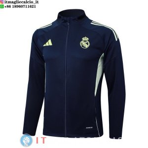 Giacca Lunga Zip Real Madrid 2025/2026 Blu II Navy
